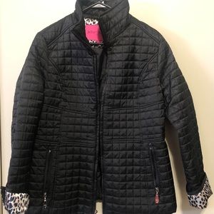 Betsey Johnson Quilted Jacket Black L